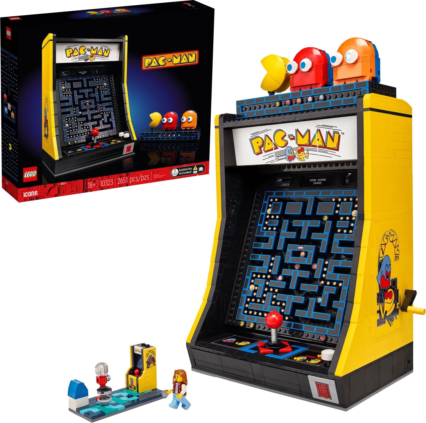 LEGO Icons Arcade PAC-MAN Retro 10323 på siden