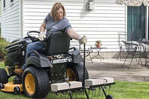 Décomposeur de sol manuel Agri-Fab 45-0295 de 48 pouces avec dents, noir, taille moyenne