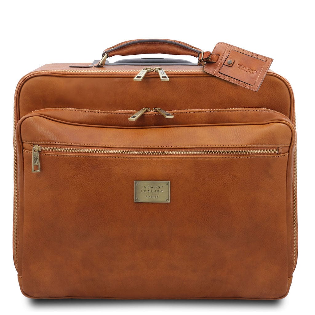 Varsavia - Leather pilot case with two wheels | TL141888