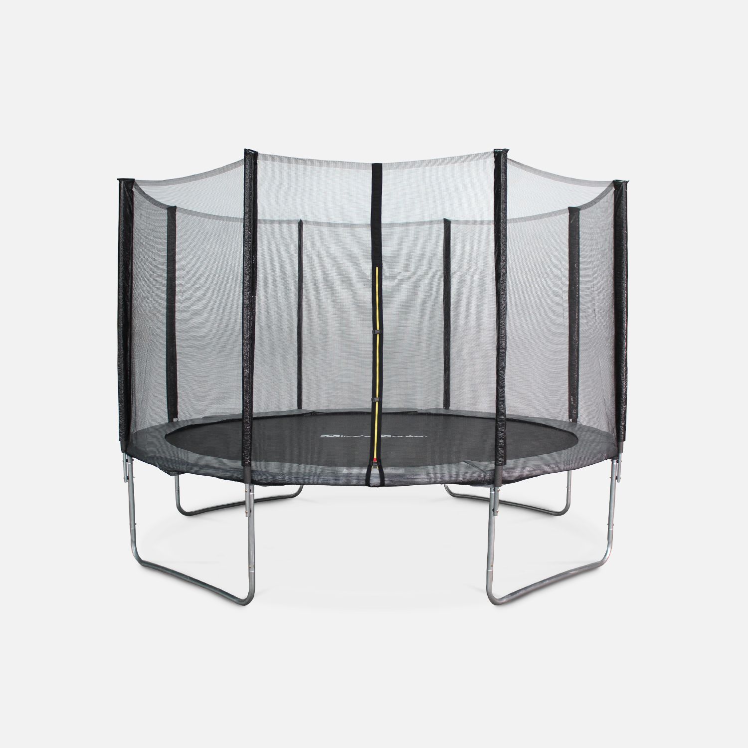 370 cm Trampolin mit Sicherheitsnetz, Grau