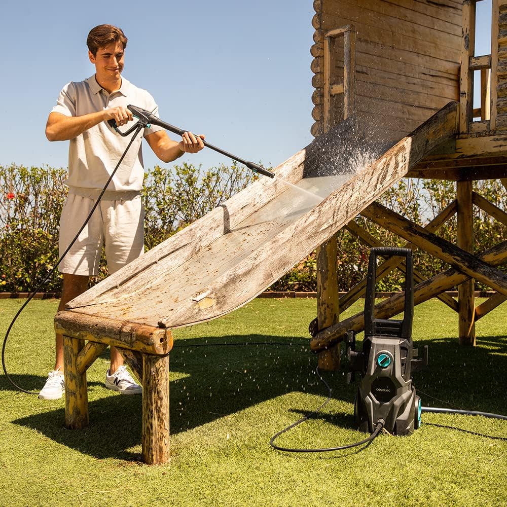 Cecotec HydroBoost 2400 AdvanceClean højtryksrenser. 2400W, Hjem, Have eller Bil, Flowhastighed på 480l/t, 180 trykbarer, Aluminiumpumpe, Aktionsradius 14 m