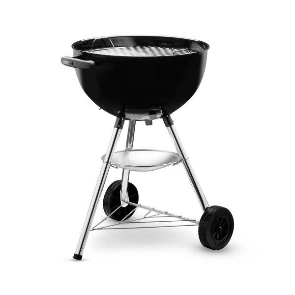 Weber Bar-B Kugelgrill mit Rädern, Chromstahl (91 x 47 x 58 cm)