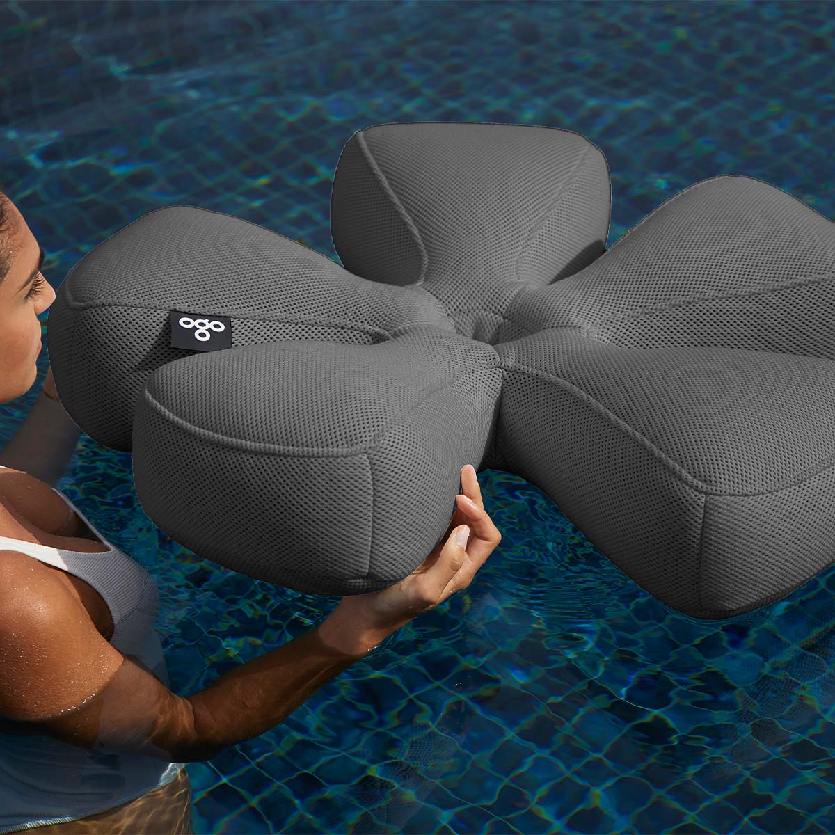 Schwimmender Blumensitz