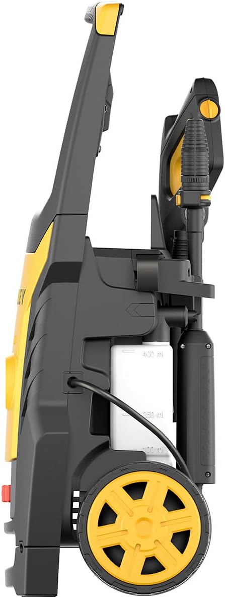Stanley Hochdruckreiniger SXPW24BX | Hochdruck | für Fahrzeuge und Außenflächen | mit Flächenreiniger und feststehender Bürste | Maximaler Druck 170 bar | Maximale Fördermenge 500 l/h | Verbrauch