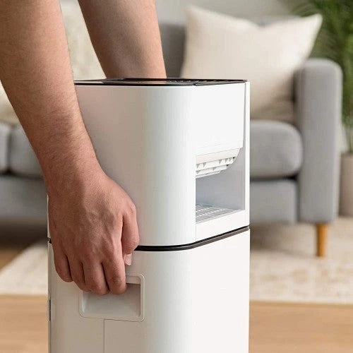 Déshumidificateur IRIS USA, Inc. DHM-DDC50 avec ventilateur de circulation, blanc