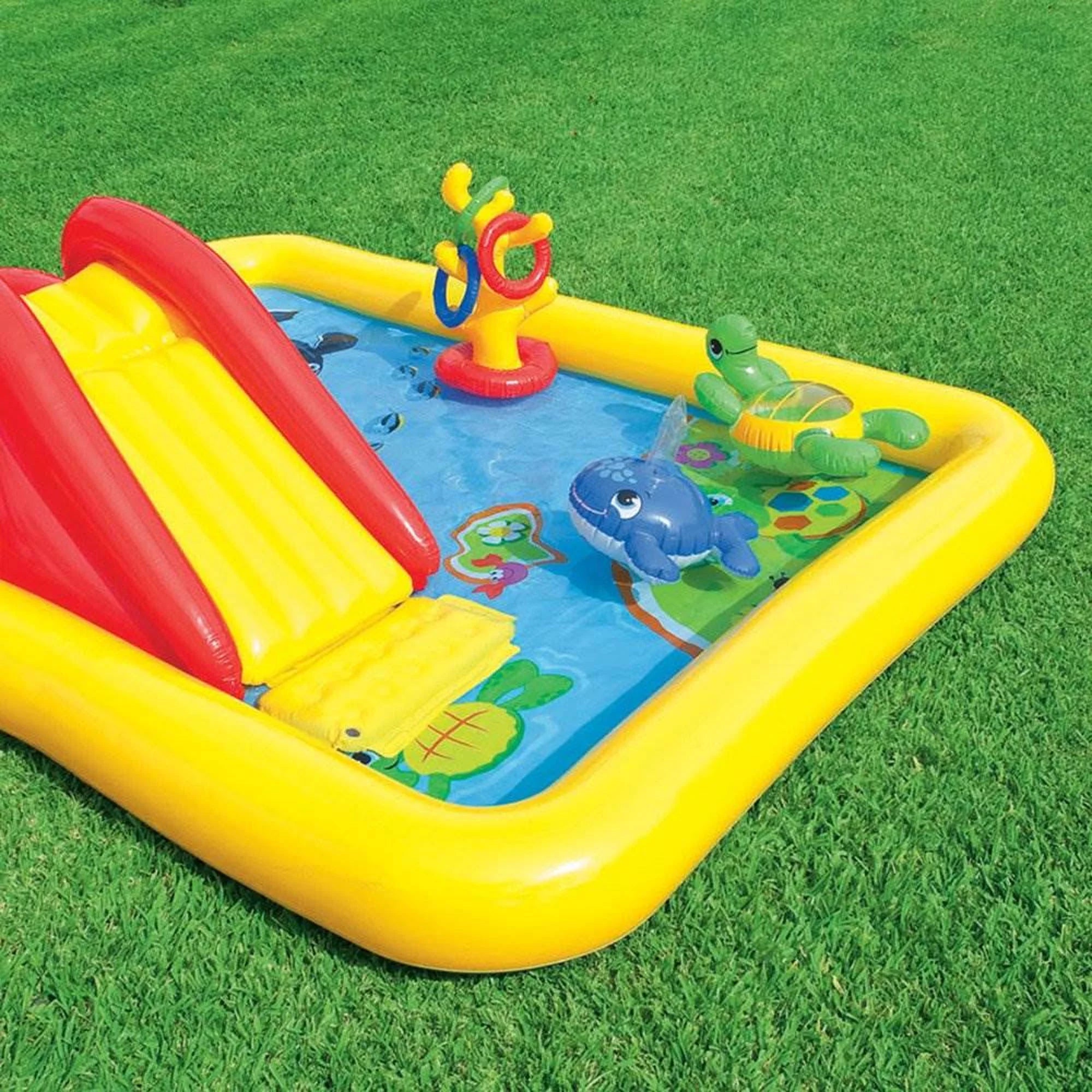 Piscine gonflable pour enfants Intex Dinoland et piscine gonflable pour enfants Ocean Backyard (édition 2025)