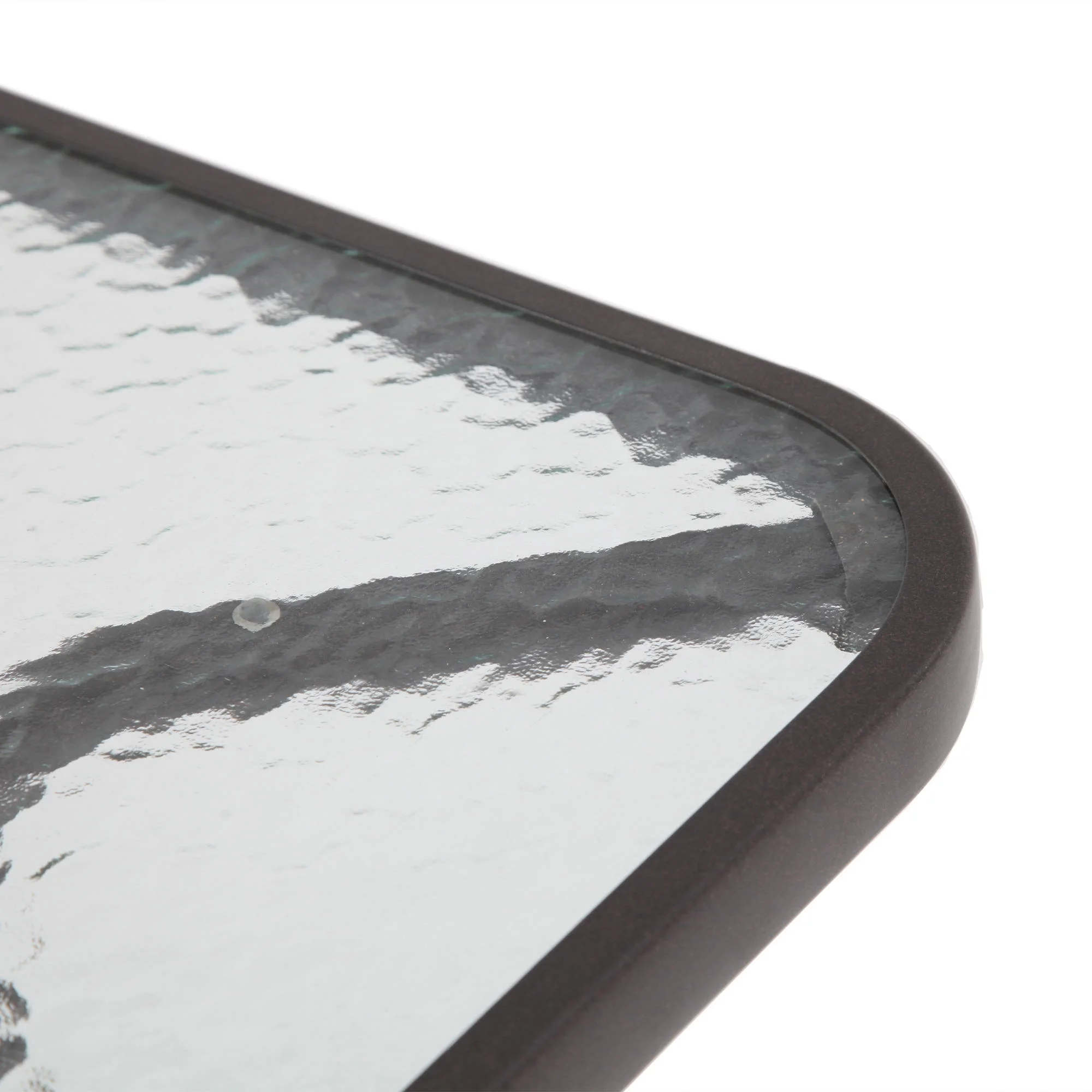 2025 Mainstays Albany Lane 6-delt udendørs spisebordssæt med parasol. Stål. Rød