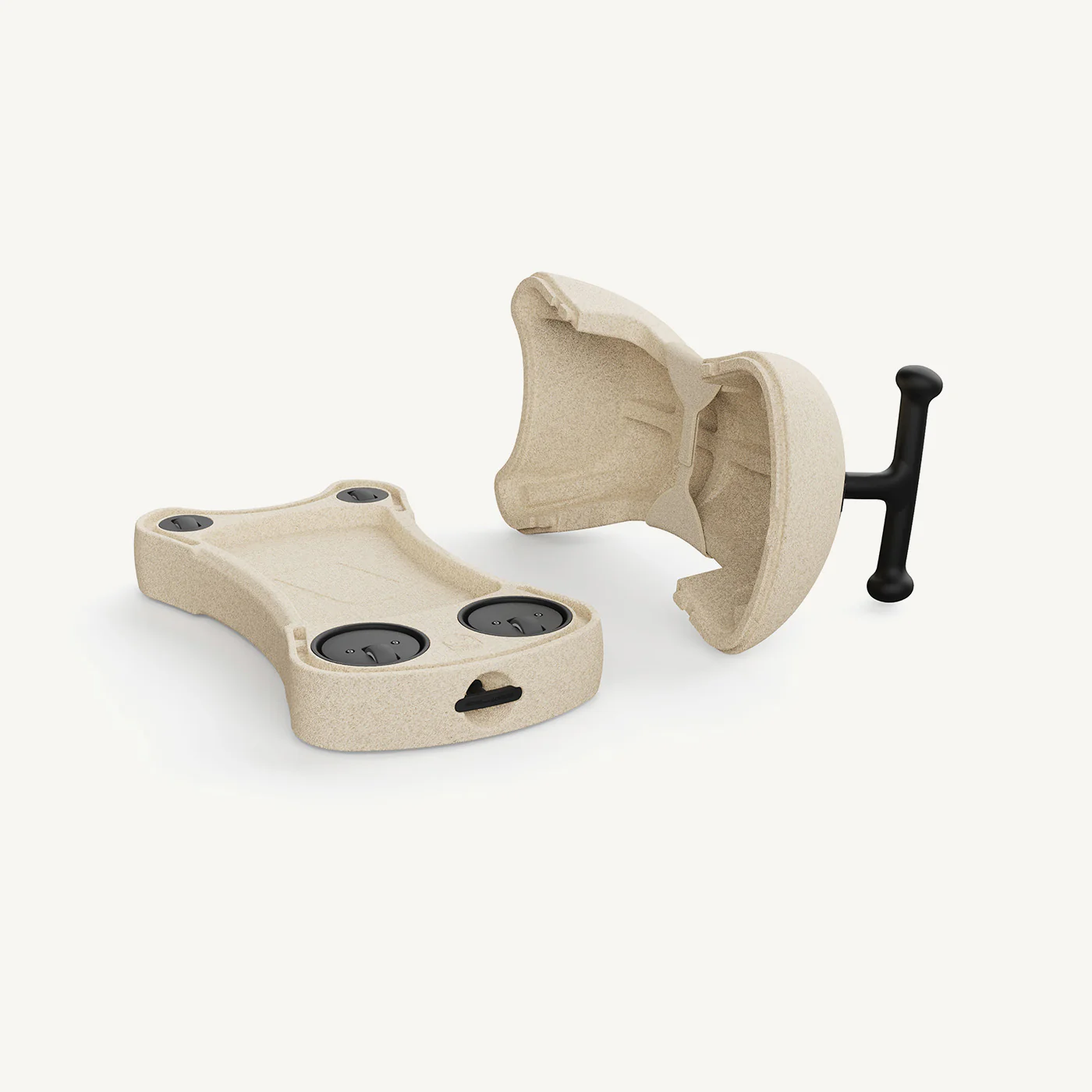 2025 Scoot and Ride Min Første 3-i-1 Gåvogn og Scooter, Sandfarvet