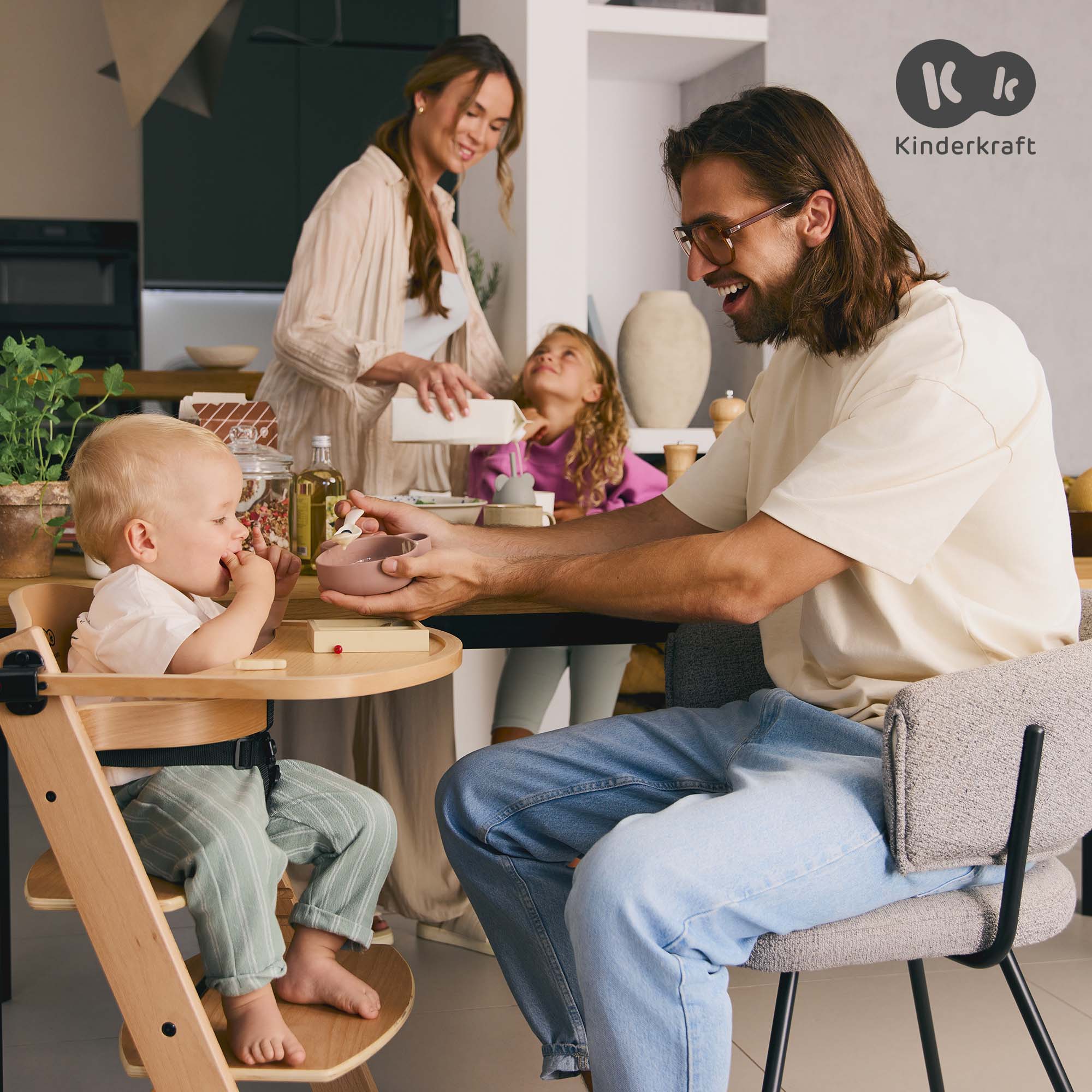 2025 Enock 2-i-1 Konvertibel Højstol