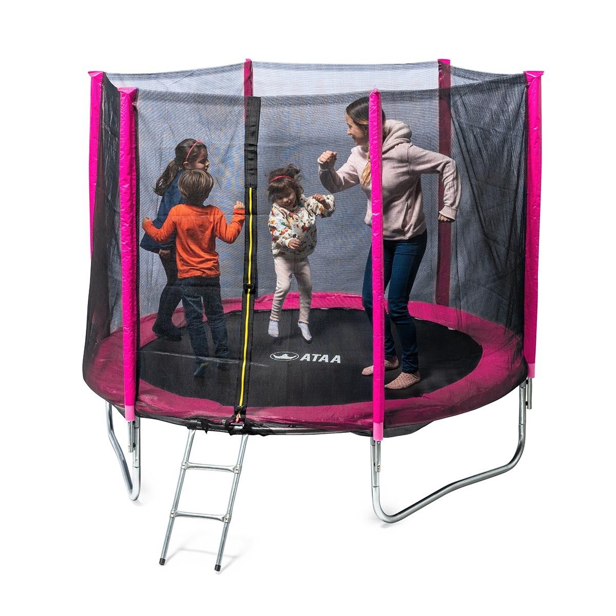 Kindertrampolin 250, rosa – Outdoor-Spiele und Spielzeug für Kinder
