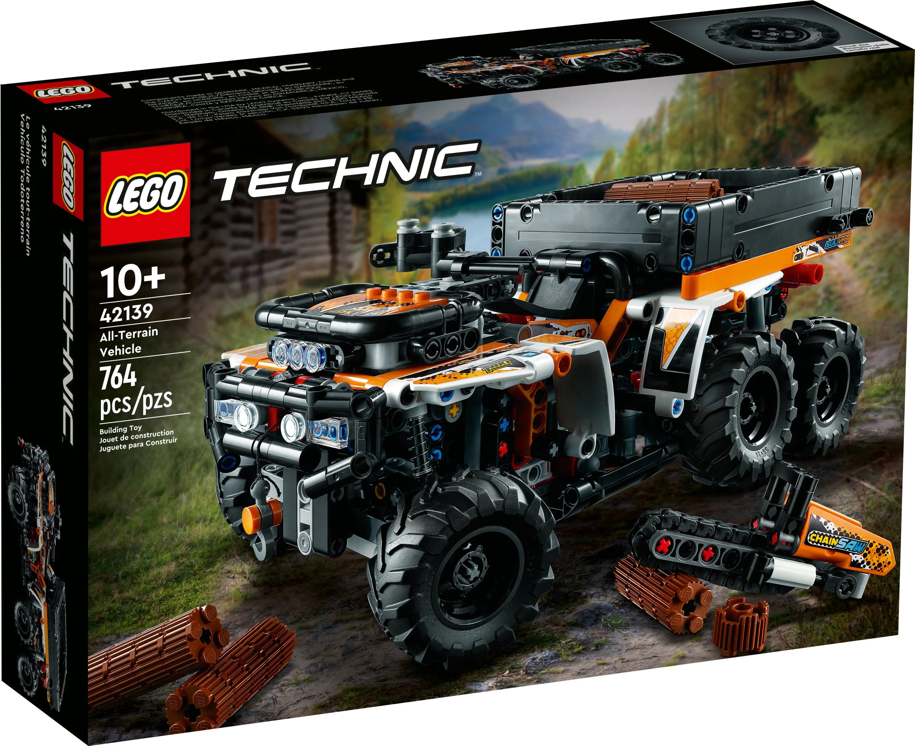 LEGO Technic Terrængående Køretøj 42139, 6-hjulet terrængående modellastbil, ATV byggesæt, fødselsdagsgaveidé til drenge, piger og børn