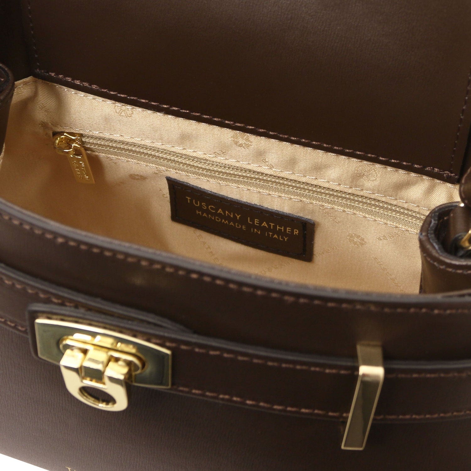 Maisy - Leather top handle bag in smooth leather | TL142459