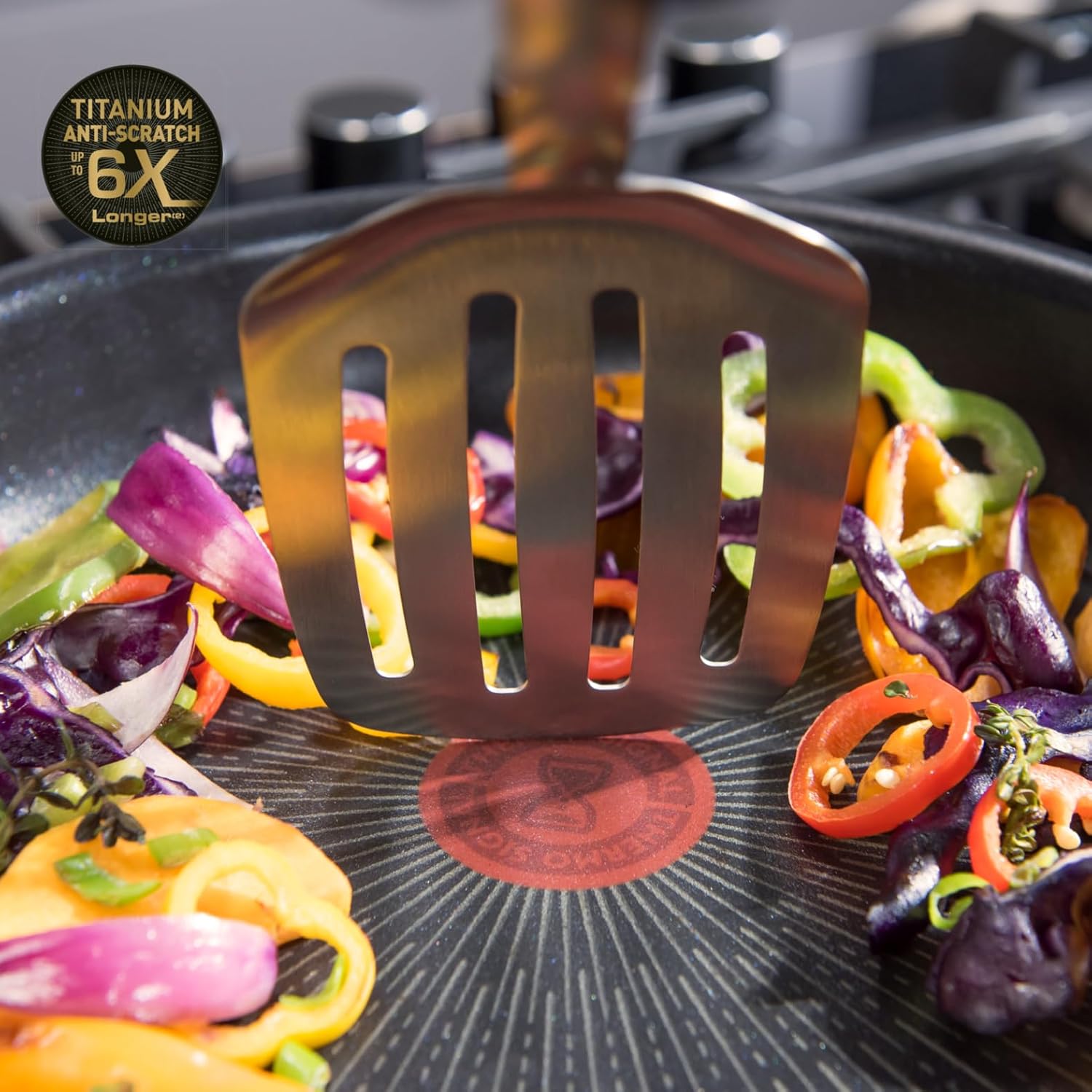 Tefal Ingenio Preference On Set: 2 Bratpfannen (24/28 cm) + 2 Stielkasserollen (16/20 cm) + 24 cm Topf + 26 cm Wok + 2 abnehmbare Griffe + 5 Zubehörteile | Induktionsgeeignet, antihaftbeschichtet, PFOA-frei