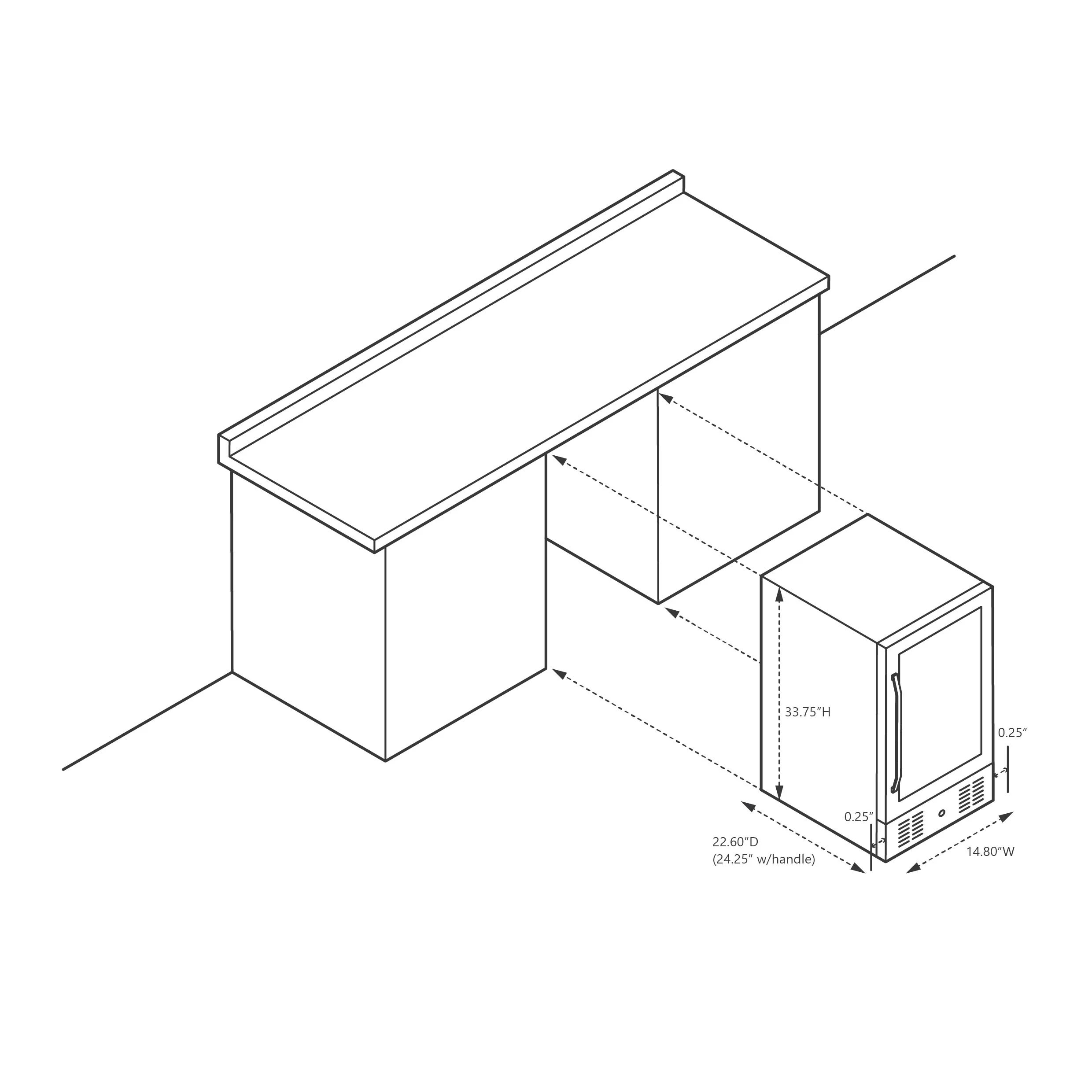 Newair® Einbau-Getränkekühlschrank 2025, Schwarz – 96 Dosen – 38 cm (15 Zoll)