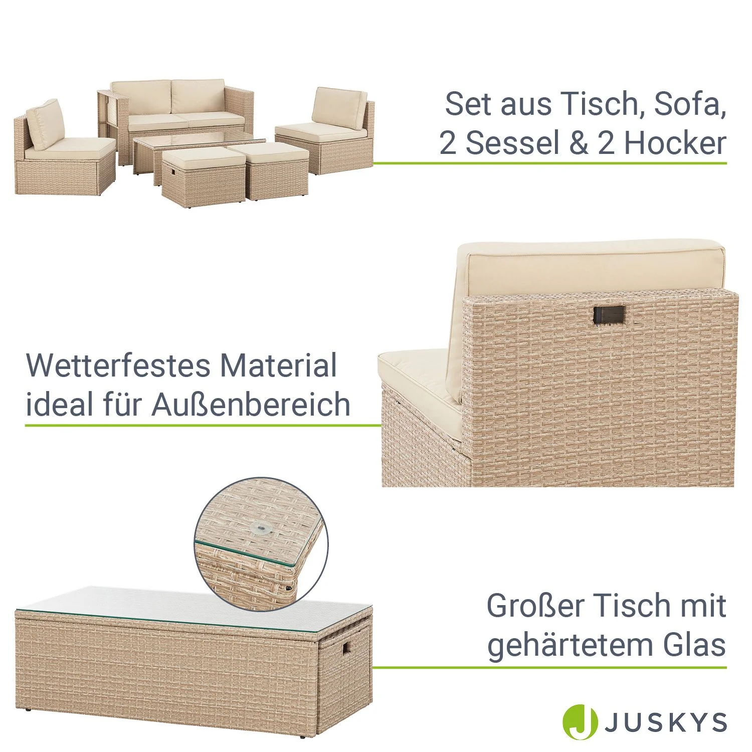 Ensemble de jardin Salou en polyrotin 2025