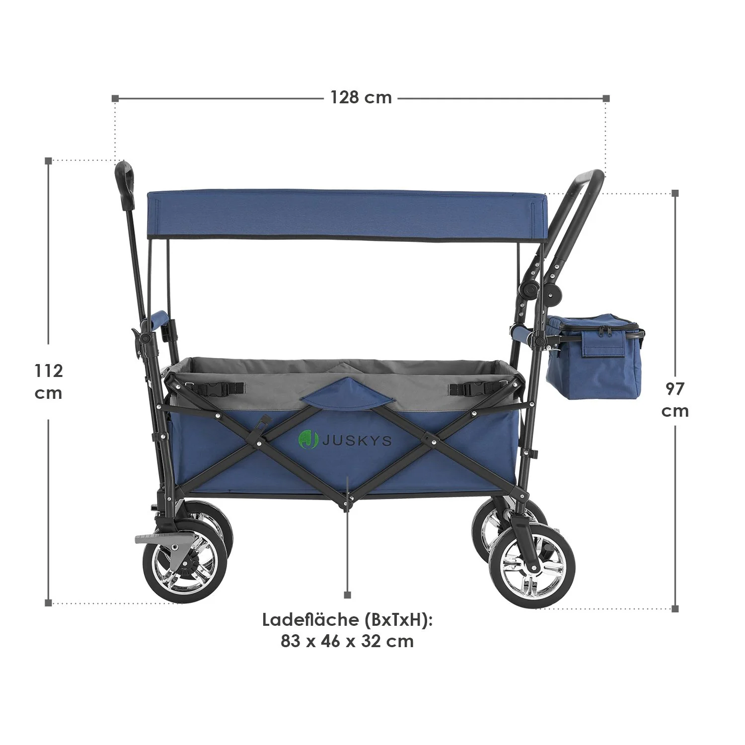 Poussette pliante 2025 avec toit et sac