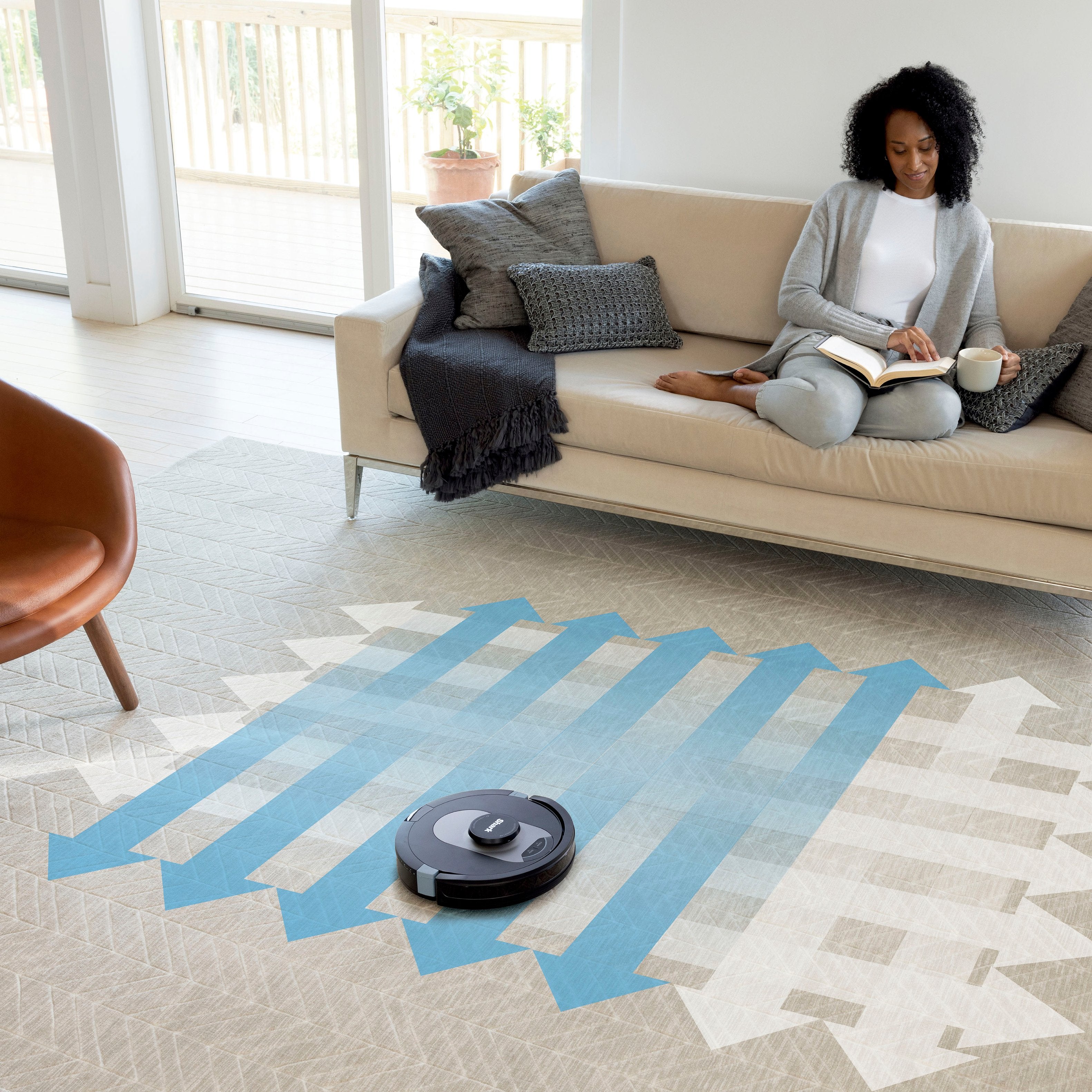 Aspirateur robot Shark 2025 – AI Ultra avec nettoyage Matrix Clean. Cartographie de la maison. Base autonettoyante sans sac HEPA. Connectivité Wi-Fi – Noir