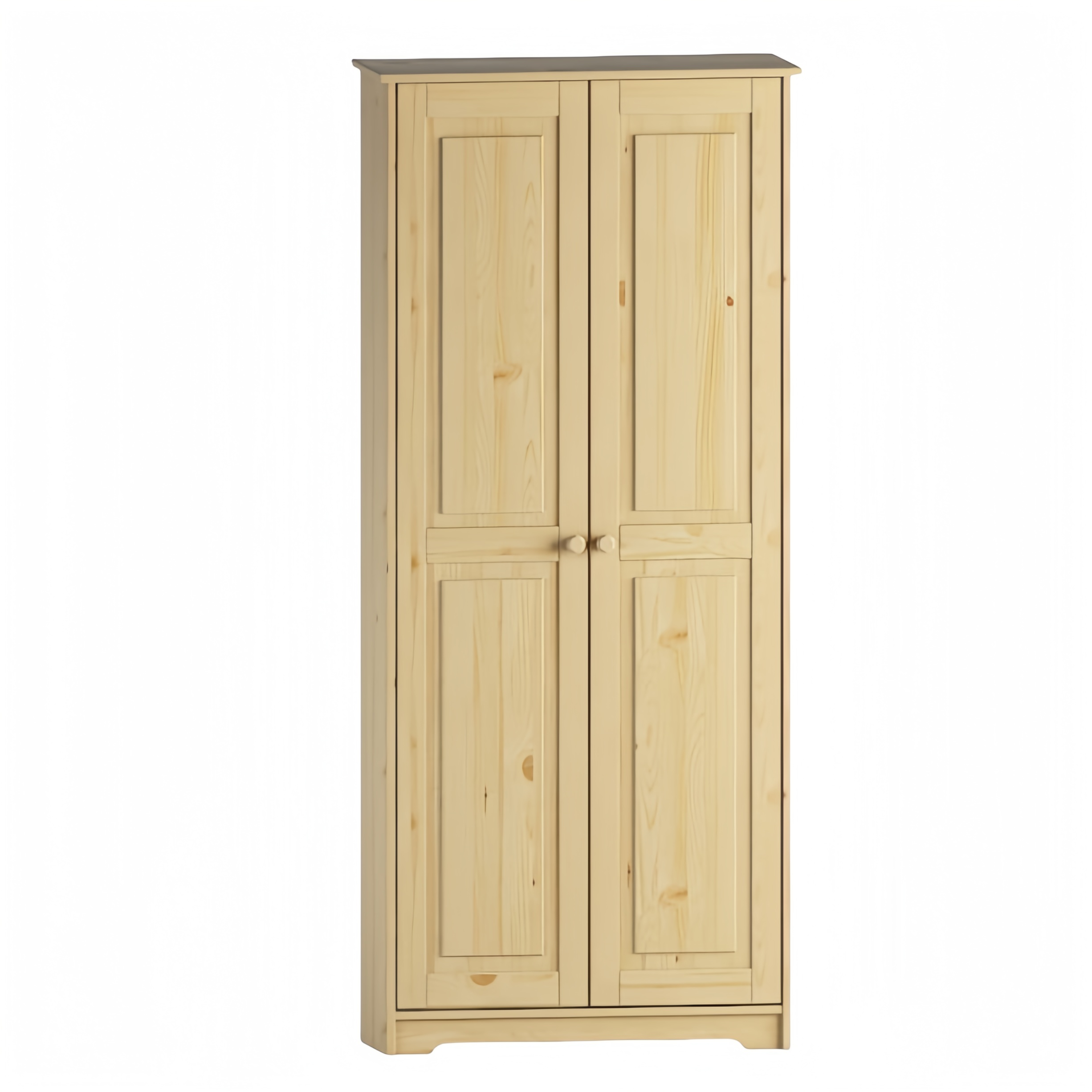 Massivt træ spisekammerskab, fritstående køkkenskab, skab med hylder