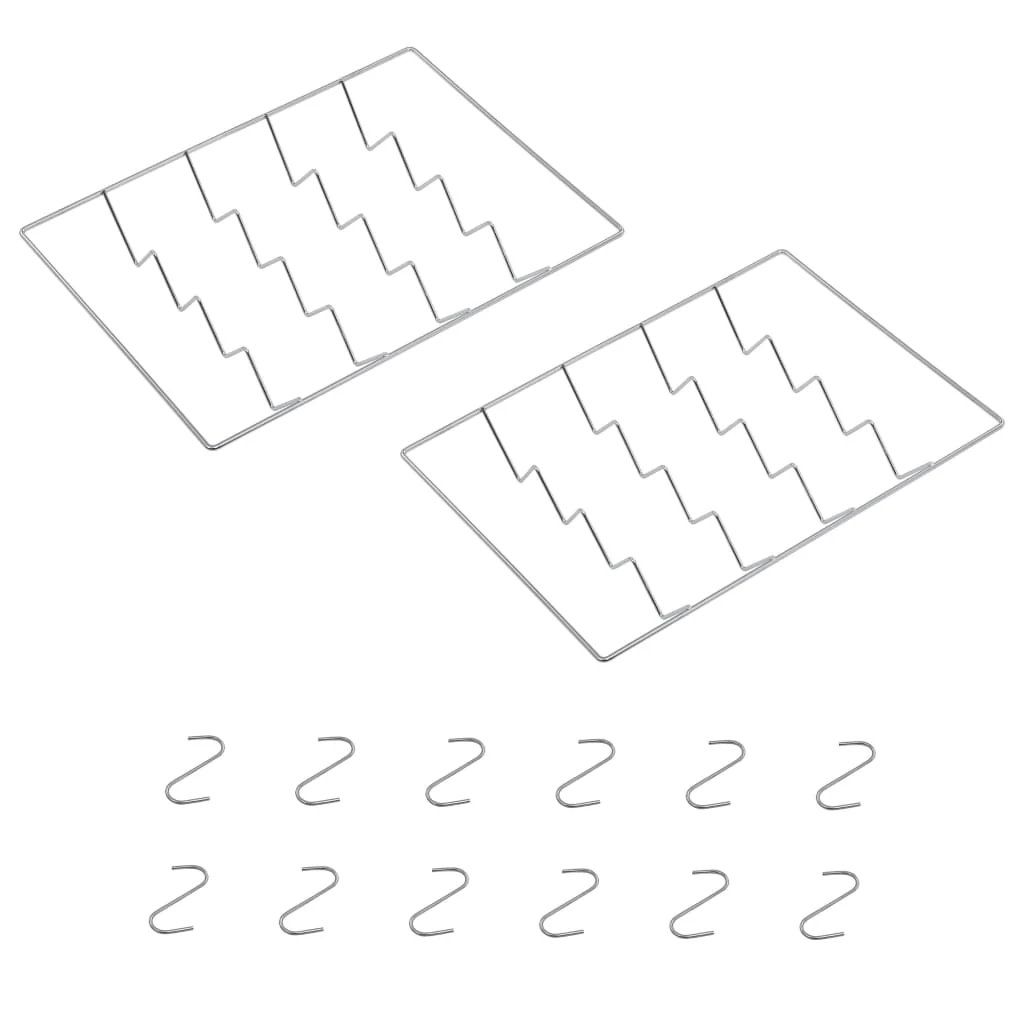 Smoker 2025 mit 1 kg Holzspänen. 44,5 x 29 x 83 cm. Silberverzinkter Stahl.