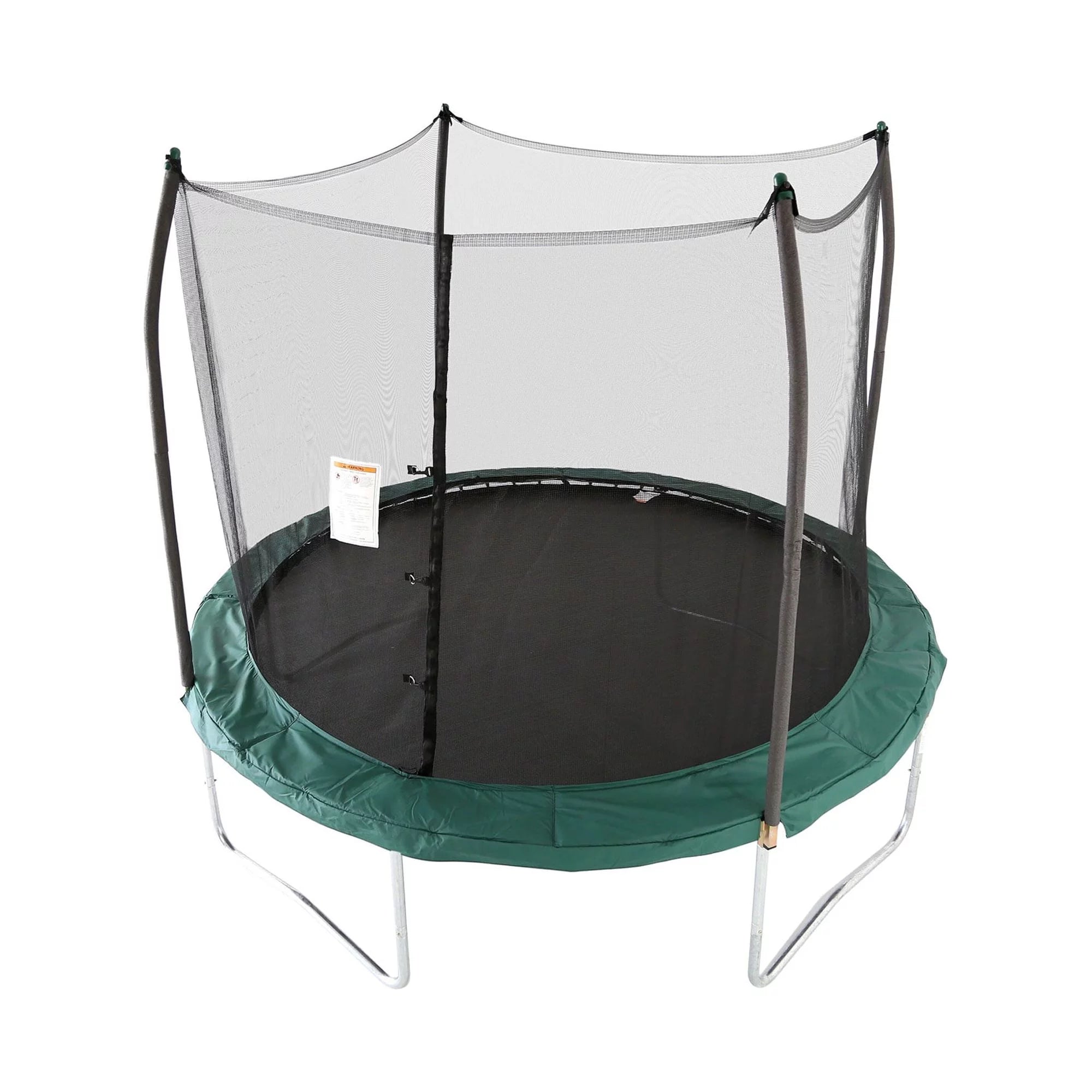 Trampoline rond Skywalker 2025, 3 mètres (10 pieds), avec filet de sécurité. Vert.