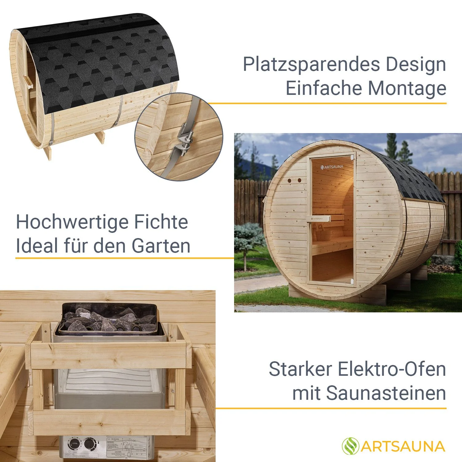 2025 Spitzbergen Fasssauna mit Saunaofen