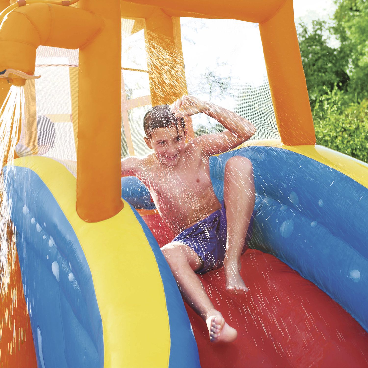 Bestway Hurricane Tunnel Blast Mega oppusteligt vandborg 420x320x260 cm