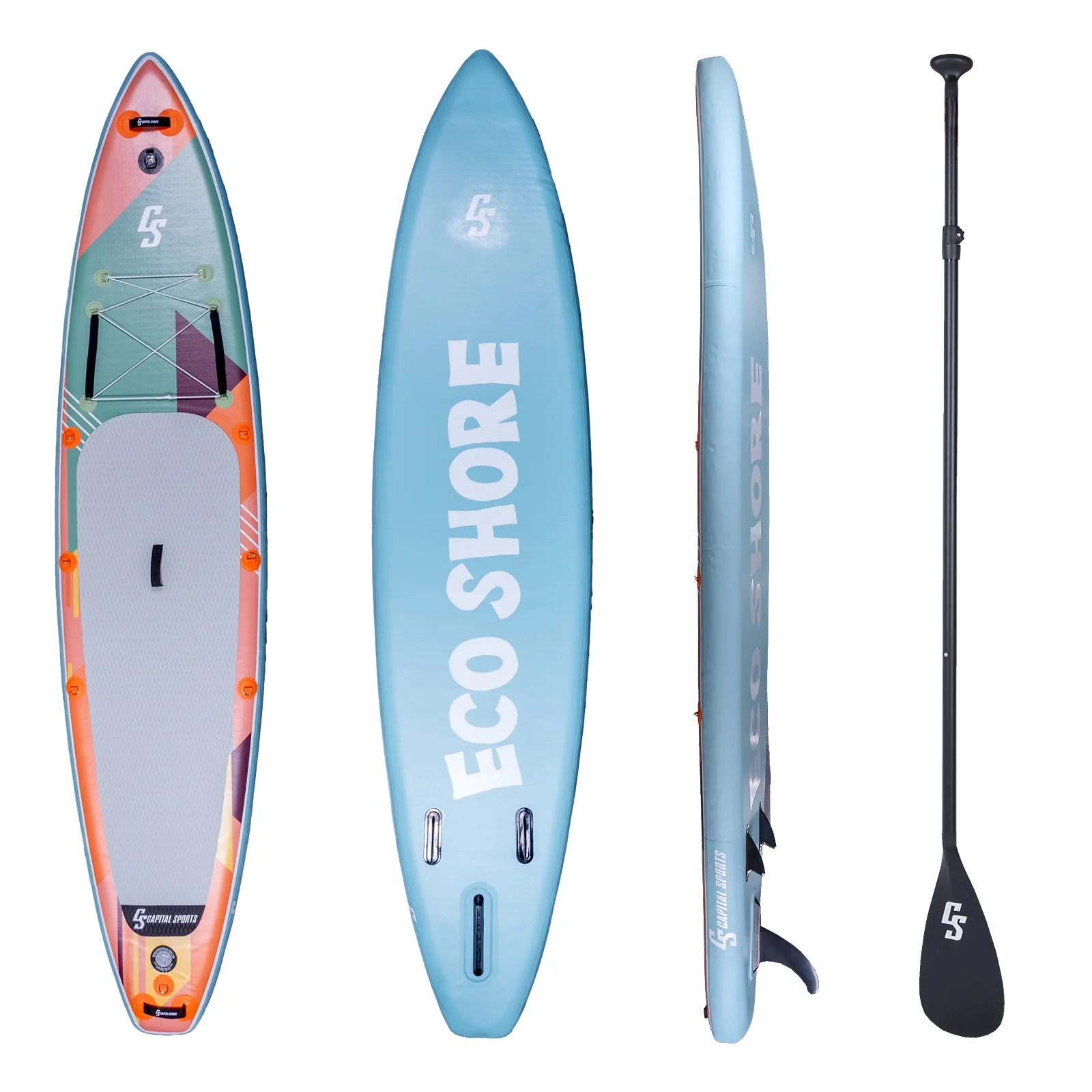 2025 Kipu Allrounder 365 Oppusteligt SUP-board 365 x 82 x 15 cm – Komplet Orange Kit