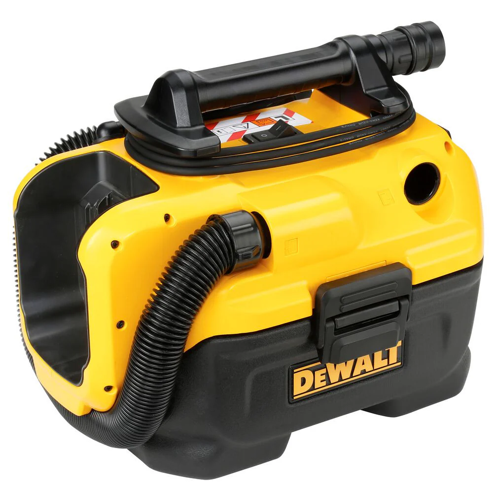 Aspirateur eau et poussière 18 V, classe L, avec batterie et alimentation secteur. Capacité : 7,5 L (DeWALT DCV584L-QW)