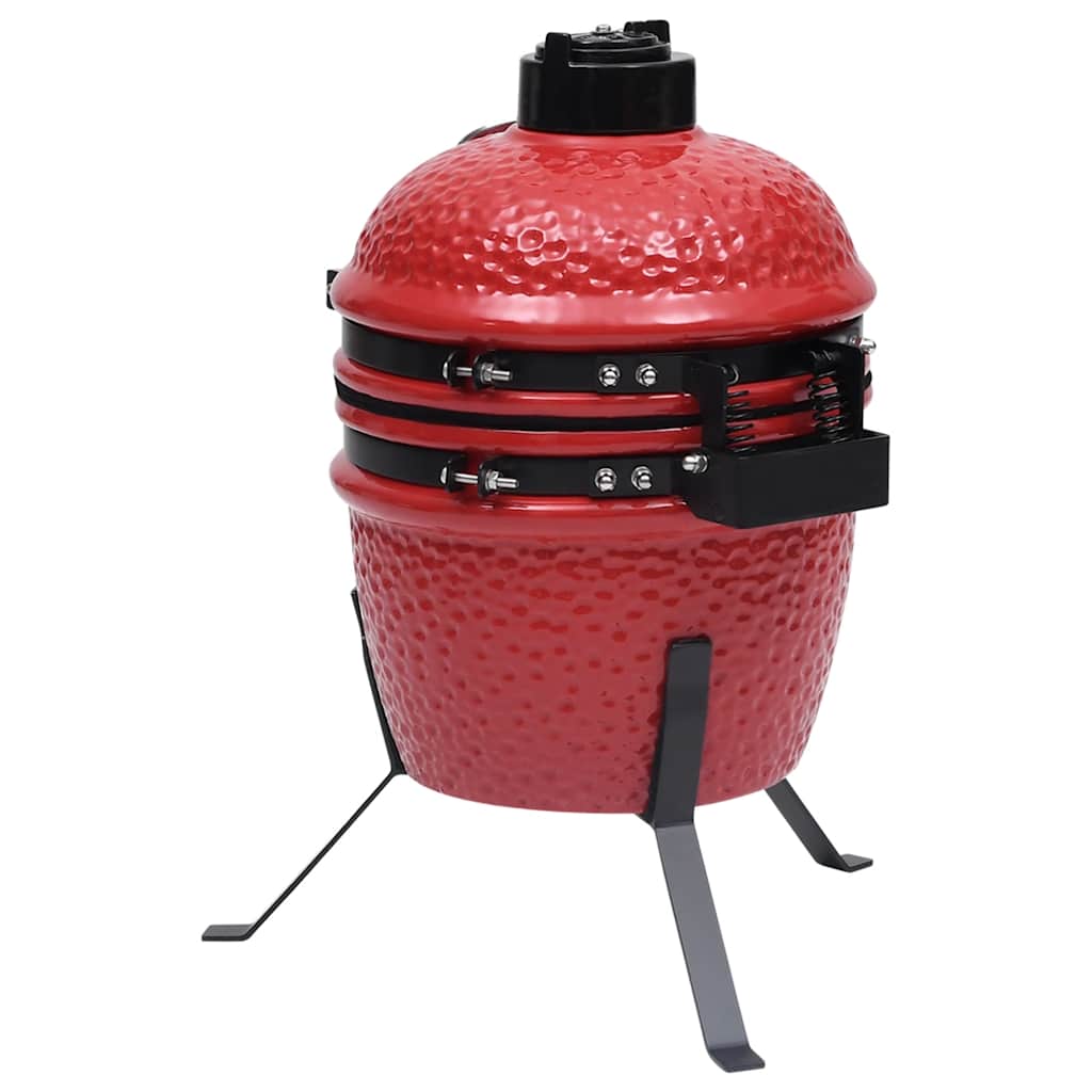 2025 Keramisk Kamado Grill og Smoker 56 cm med rød temperaturindikator