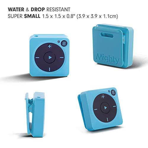 Mighty Vibe musikafspiller til Spotify og Amazon Music – Kompatibel med Bluetooth og kablede hovedtelefoner – Gemmer over 1.000 sange – Ingen telefon nødvendig – Blå