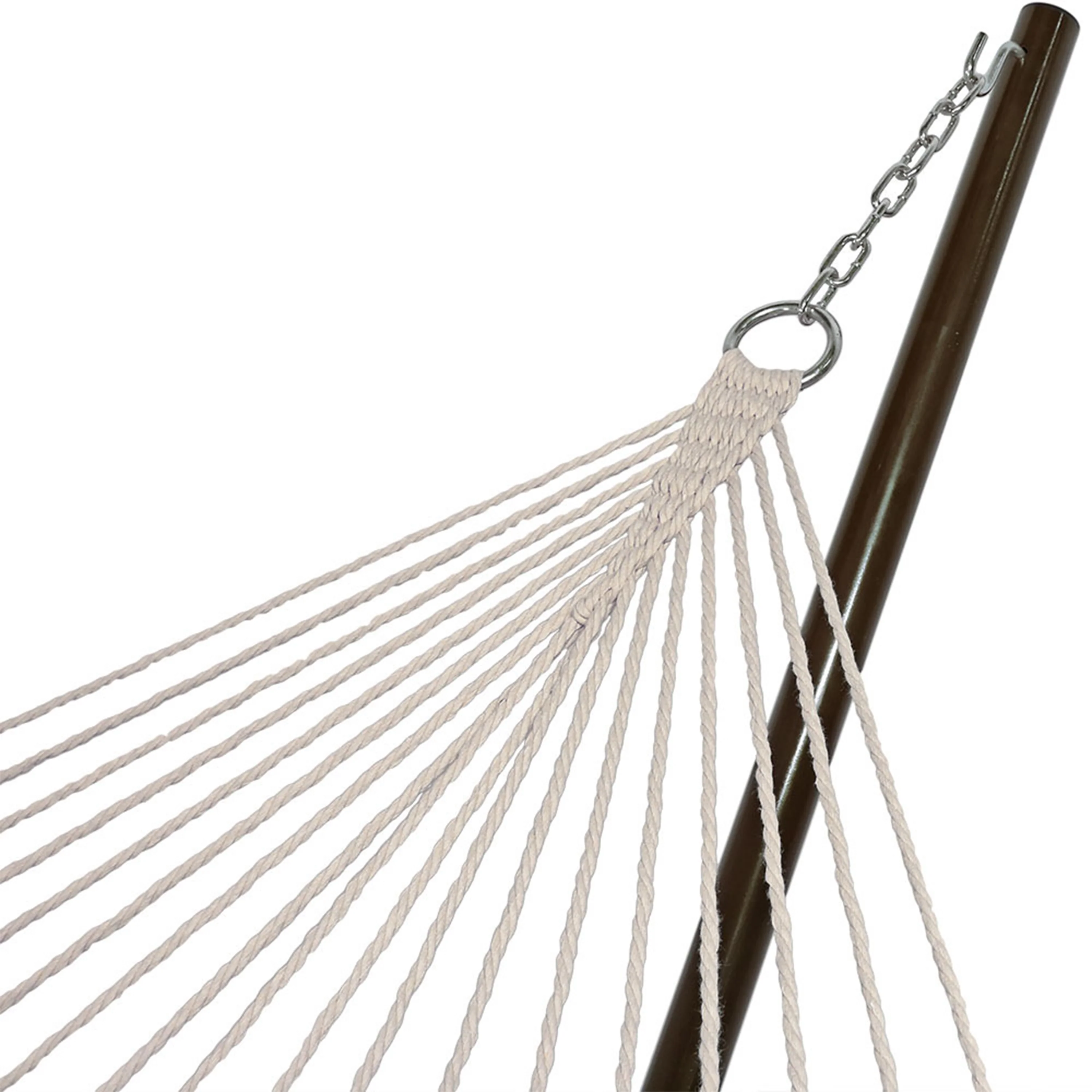 2025 Sunnydaze 12' rebhængekøje med stålstativ, madras og pude