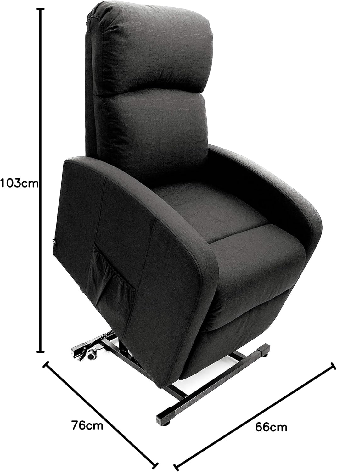 Astan Hogar Relaxsessel mit Hebefunktion, elektrisch verstellbar, Stoffbezug, Premium Plus Modell AH-AR30630NG