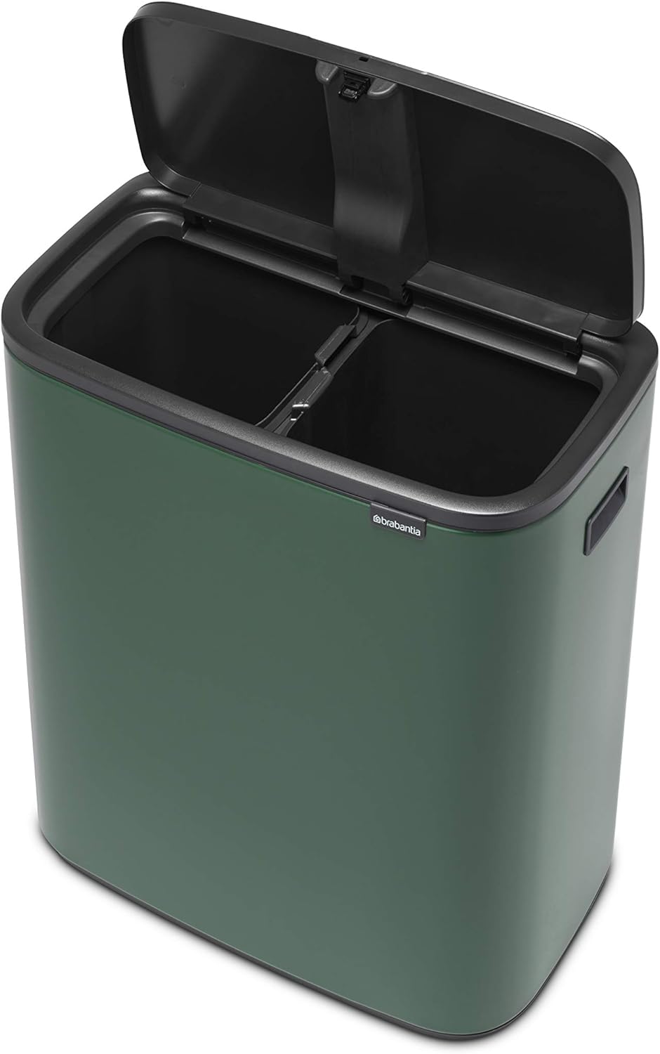 Brabantia Abfalleimer, Stahl matt, Anti-Fingerprint, 2 x 30 l