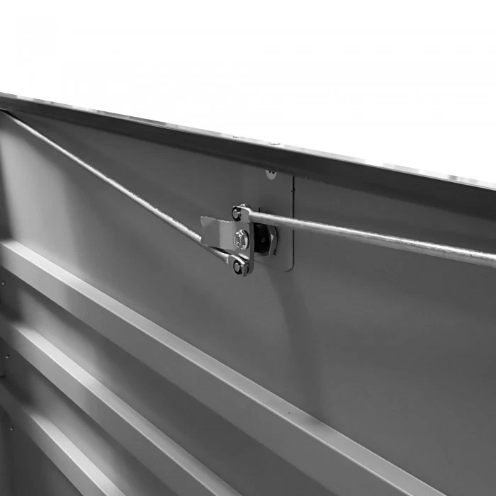 Metall-Gartenkiste 2025 – 400 l – Aufbewahrungsbox mit Deckel