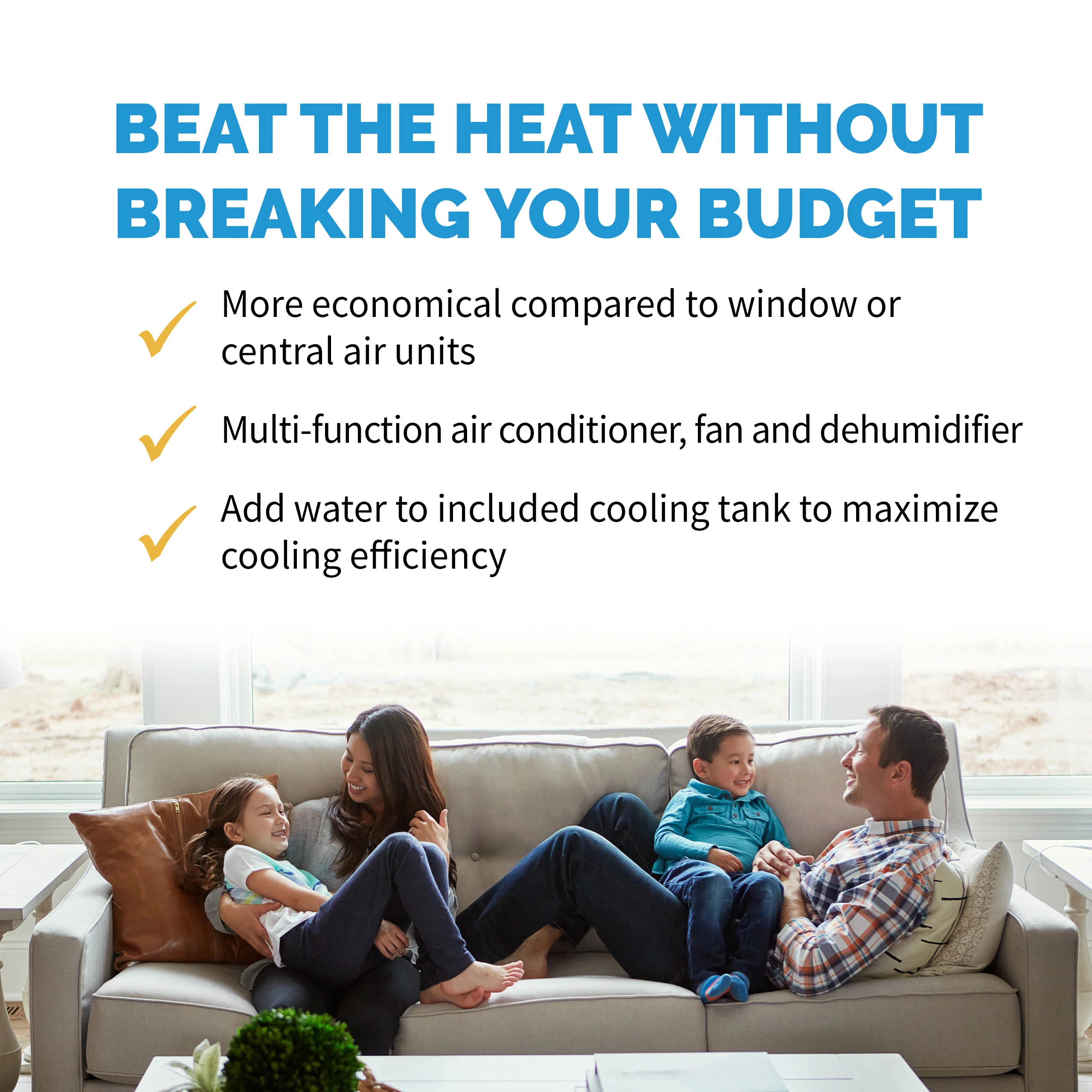 2025 Newair® bærbart klimaanlæg og varmelegeme – 14.000 BTU