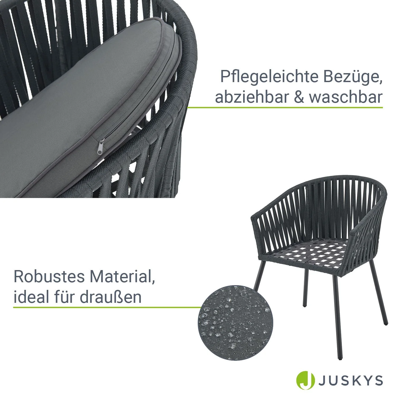 2025 Rebsæt med 2 stole – Elegance og komfort til dit udendørsområde