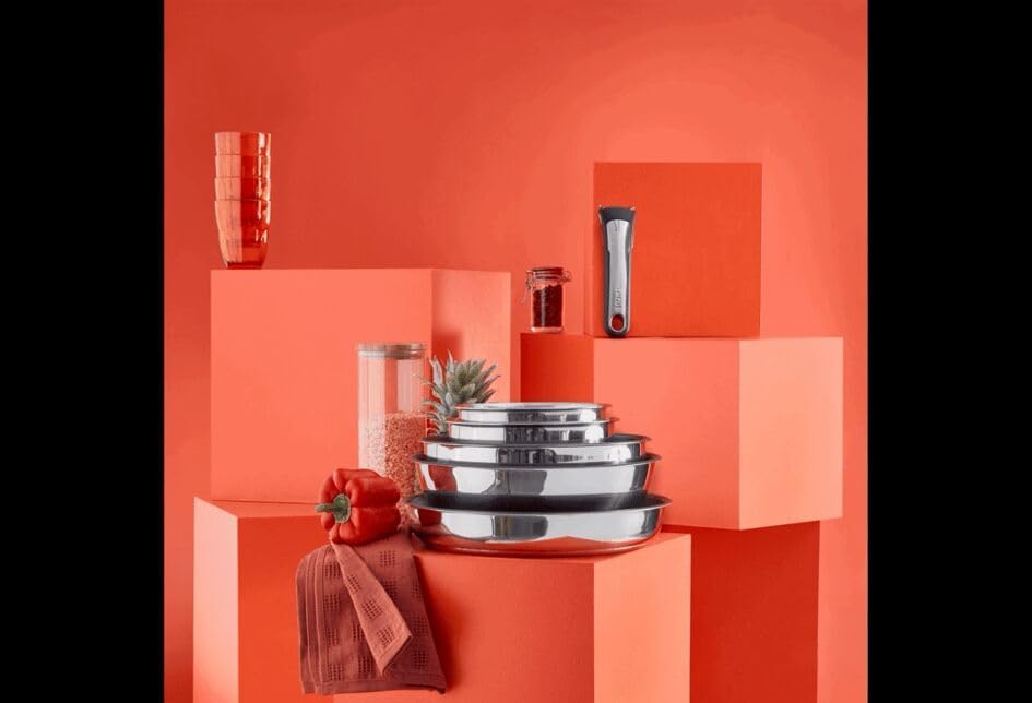 Tefal Ingenio Preference On Set: 2 Bratpfannen (24/28 cm) + 2 Stielkasserollen (16/20 cm) + 24 cm Topf + 26 cm Wok + 2 abnehmbare Griffe + 5 Zubehörteile | Induktionsgeeignet, antihaftbeschichtet, PFOA-frei