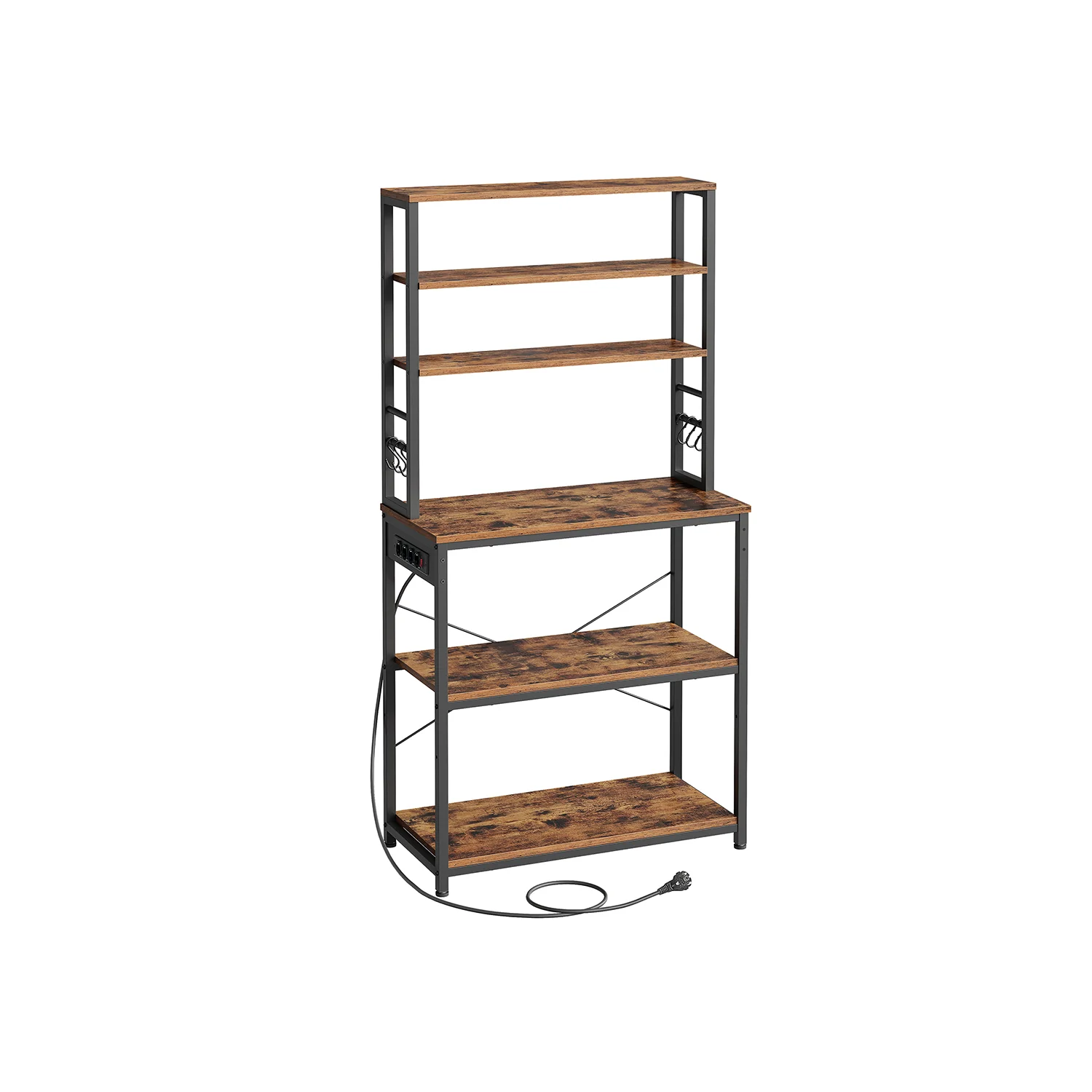 Køkkenhylde med stikkontakt