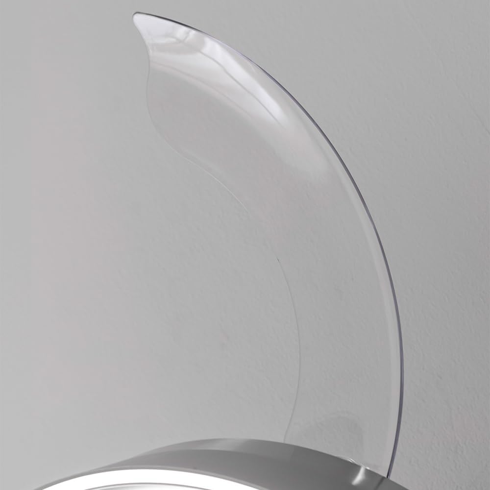 Ventilateur de plafond Cecotec à pales rétractables et lampe invisible EnergySilence Aero 4280 en acier, 40 W, diamètre 42 pouces (106 cm), minuterie, 3 tons lumineux, fonction été-hiver