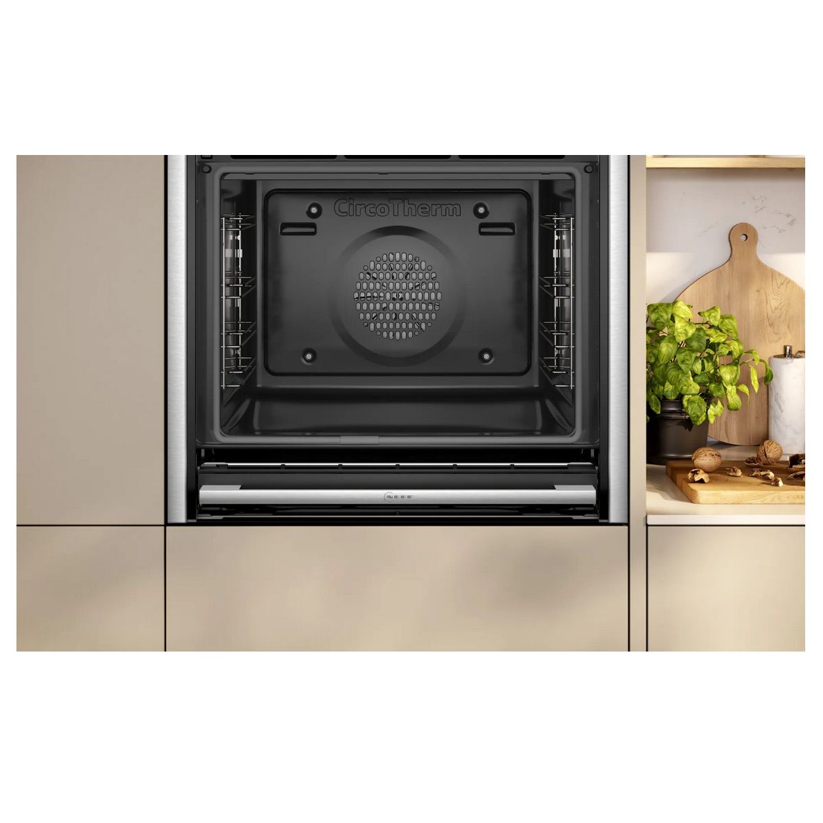 Neff Einbau-Multifunktionsbackofen 71 l 60 cm A+ Pyrolyse Schwarz - B64cs71n0