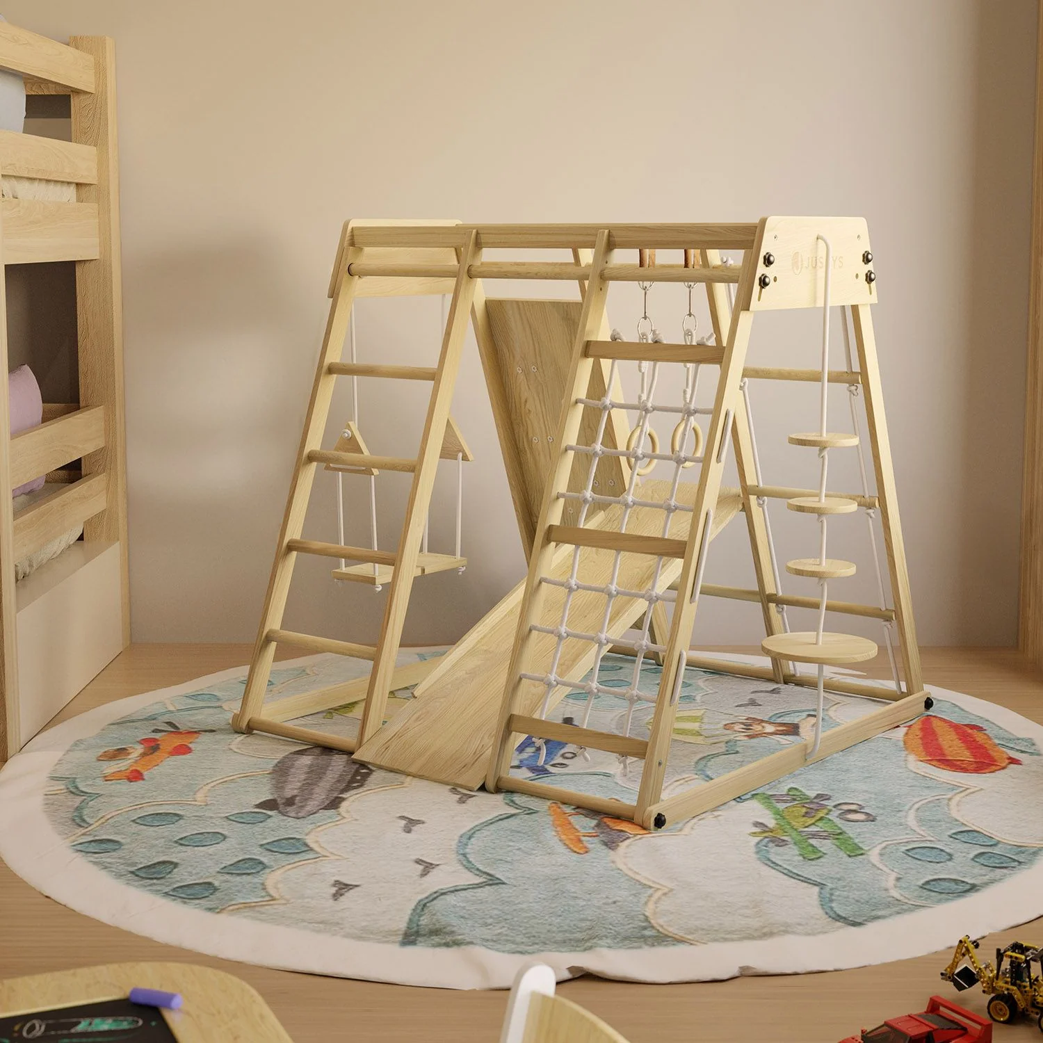 Structure d'escalade intérieure pour enfants 2025