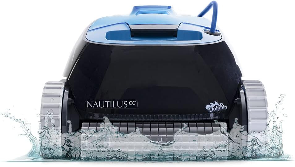 Robot nettoyeur de piscine Dolphin Nautilus CC 2025 pour piscines jusqu'à 10 mètres – Brosse pour grimper aux parois
