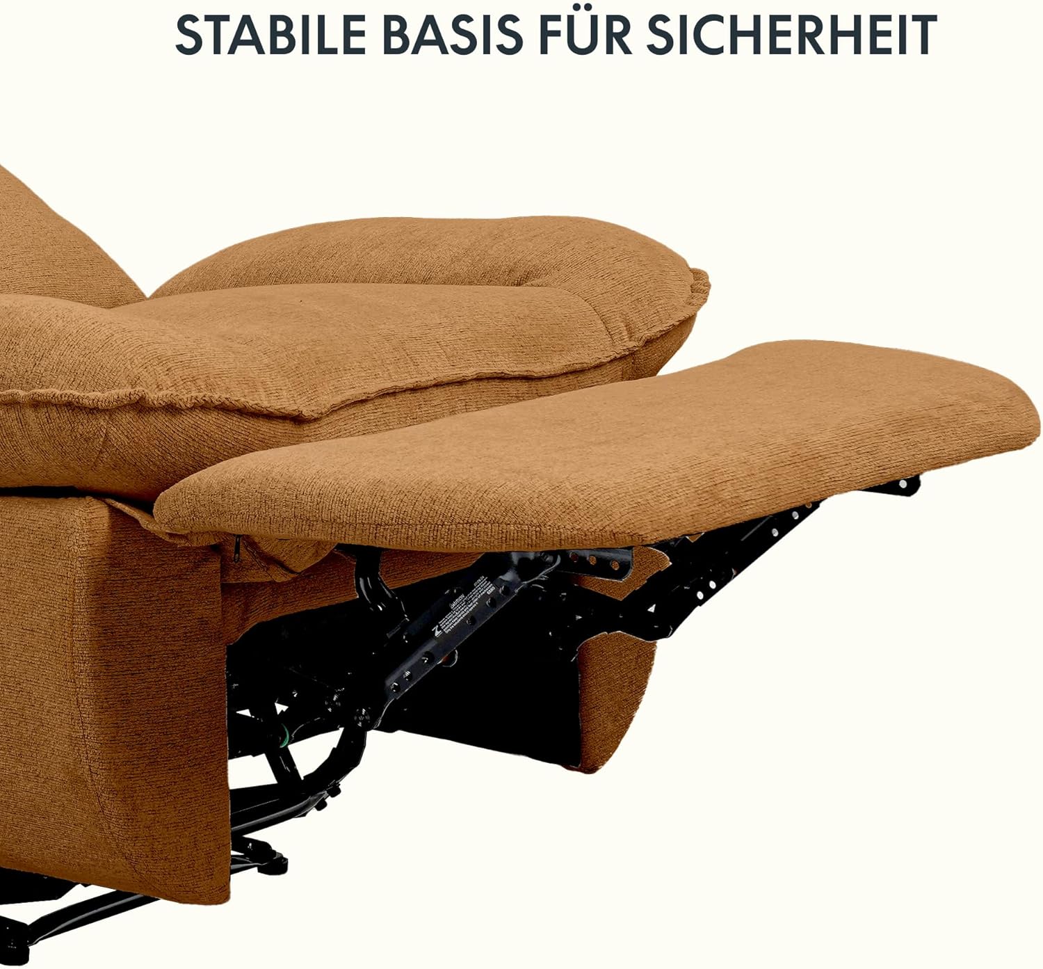 FLEXISPOT XC6 Relaxsessel, Drehsofa mit Wippfunktion, TV-Sessel mit verstellbarer Rückenlehne, Liegesessel für Schlafzimmer, Wohnzimmer und Heimkino (Beige)