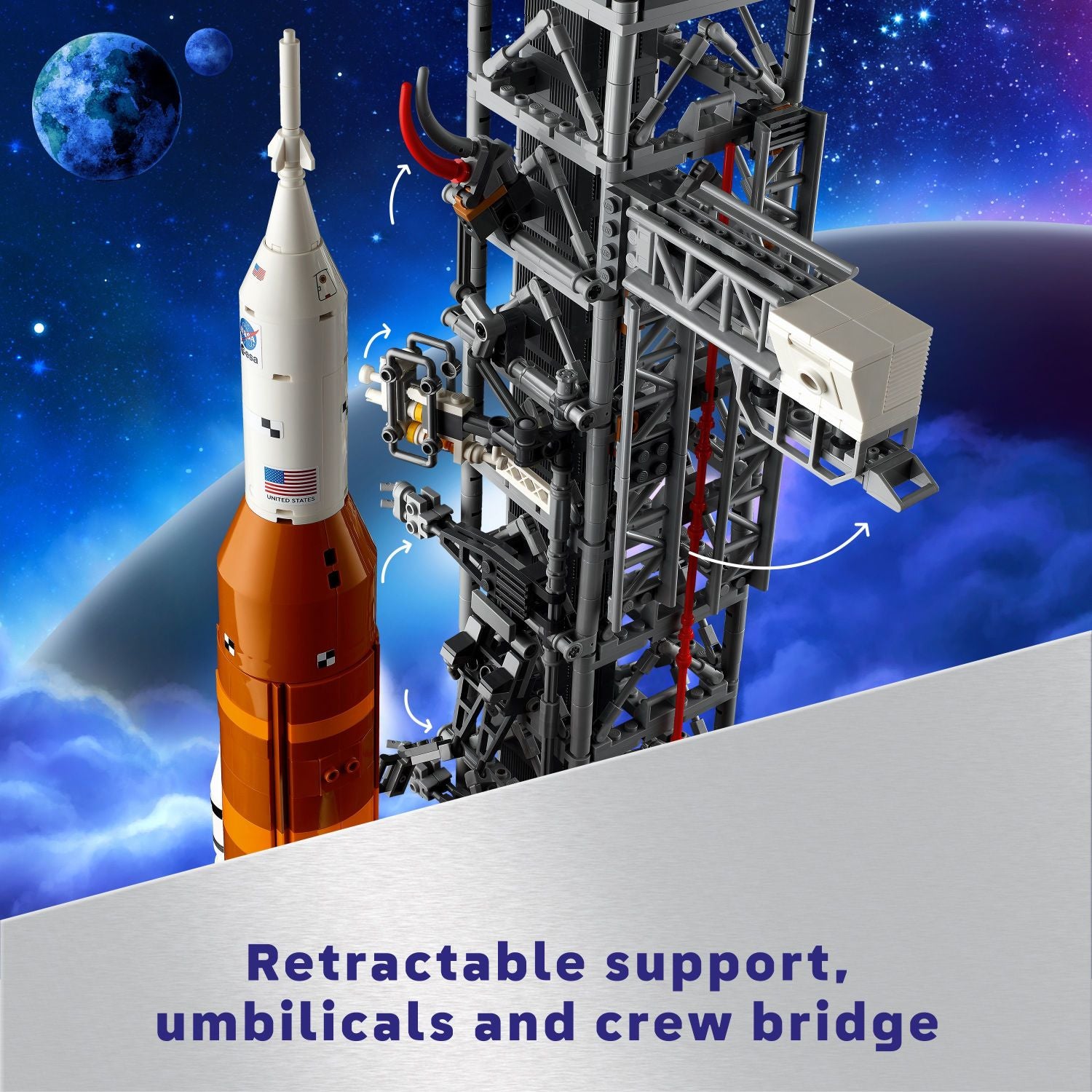 LEGO – Icons NASA Artemis Weltraumstartsystem DIY-Projekt für Erwachsene 10341