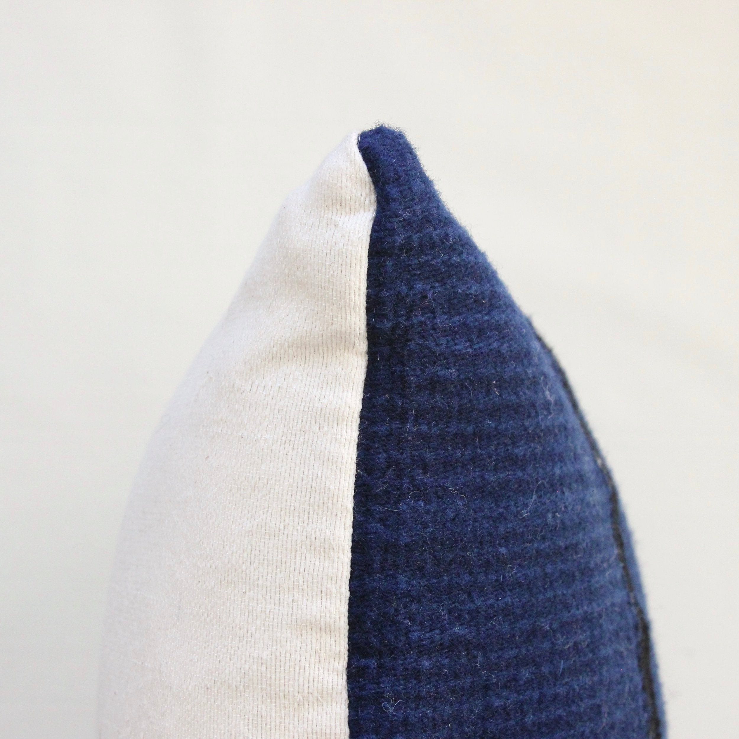 Pillow 09: Indigo + Black