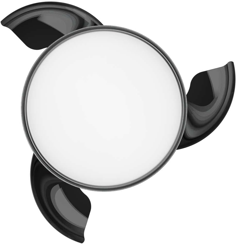 Ventilateur de plafond Cecotec à pales rétractables et lampe invisible EnergySilence Aero 4280 en acier, 40 W, diamètre 42 pouces (106 cm), minuterie, 3 tons lumineux, fonction été-hiver