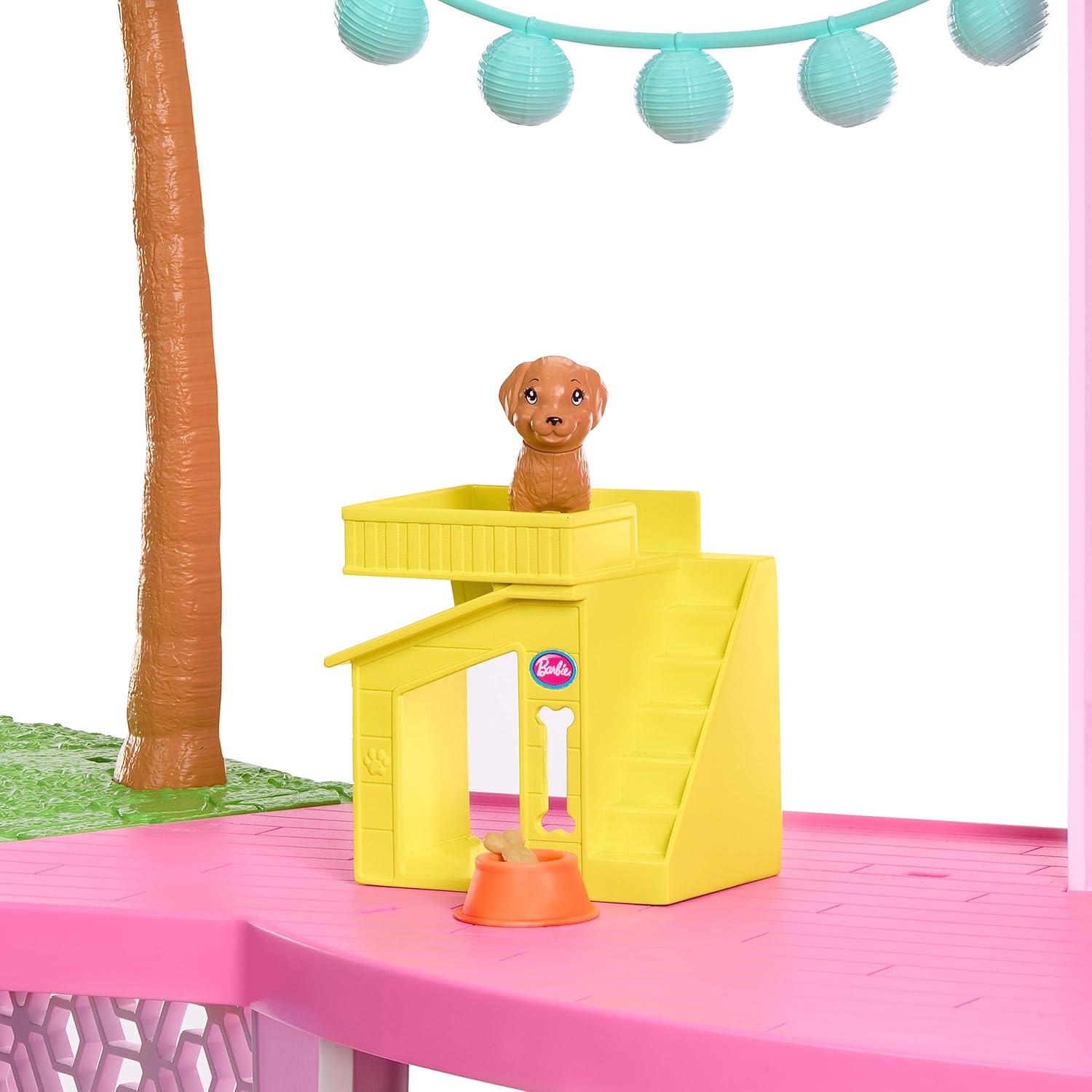 Barbie Dreamhouse 2023 3-stöckiges Puppenhaus-Spielzeug mit über 75 Möbelstücken und Accessoires, ab 3 Jahren (Mattel HMX10)