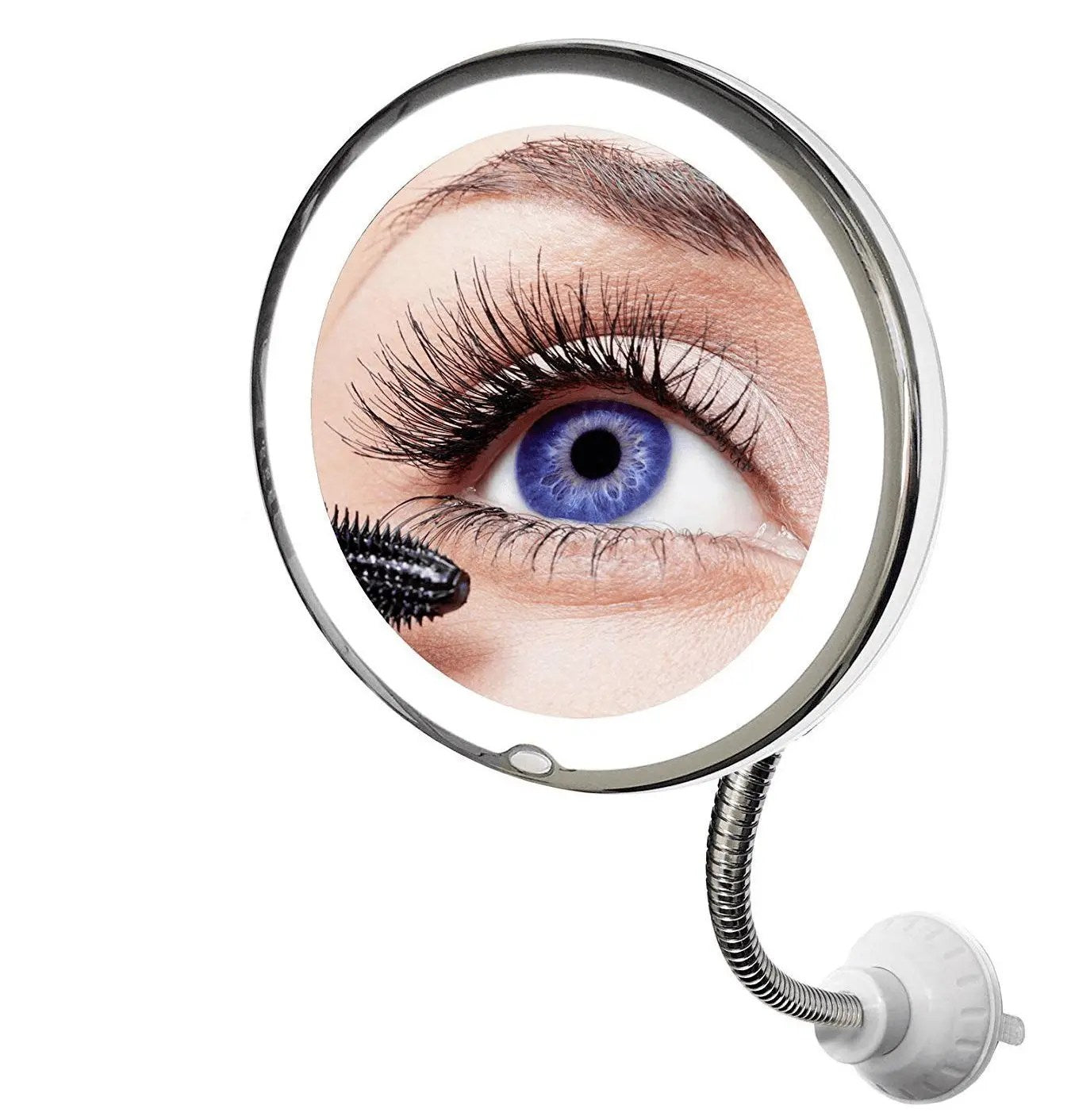 Miroir de maquillage grossissant 10X avec éclairage LED