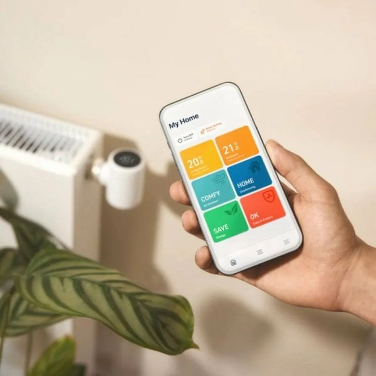 2025 Smart Radiatortermostat – App-styring og Smart Home-integration. Nem installation. Energieffektiv. Kompatibel med standardradiatorer.