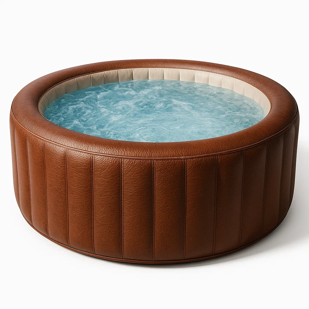 Spa gonflable rond marron 180 x 180 x 71 cm pour 4 personnes jqXURXm365ch